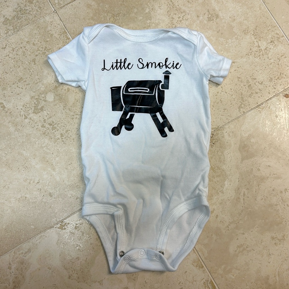 Little Smokie Traeger Baby Onesie